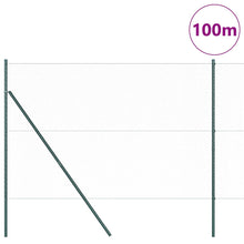 Afrasteringspaal Grijs 100 x 1,5 m (25 mm gaas) Staal en PVC