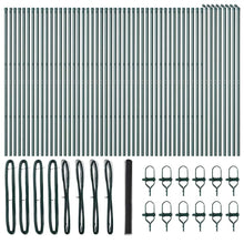 Afrasteringspaal Grijs 100 x 1,5 m (50 mm gaas) Staal en PVC