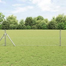 Afrasteringspaal Zilver 10 x 0,6 m (50 mm gaas) Staal