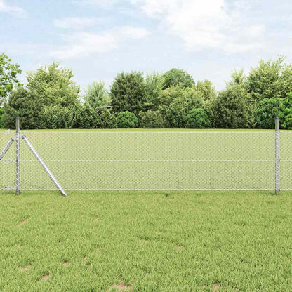 Afrasteringspaal Zilver 25 x 0,6 m (13 mm gaas) Staal