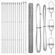 Afrasteringspaal Zilver 25 x 1,6 m (36 mm gaas) Staal
