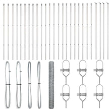 Afrasteringspaal Zilver 50 x 1 m (36 mm gaas) Staal