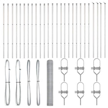 Afrasteringspaal Zilver 50 x 1,2 m (13 mm gaas) Staal