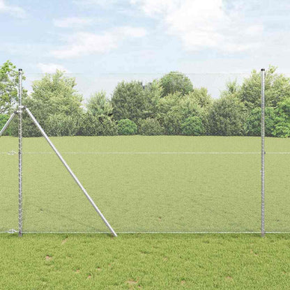 Afrasteringspaal Zilver 50 x 1,5 m (13 mm gaas) Staal