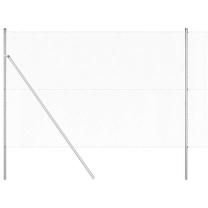 Afrasteringspaal Zilver 50 x 1,5 m (13 mm gaas) Staal