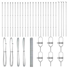 Afrasteringspaal Zilver 50 x 1,5 m (13 mm gaas) Staal