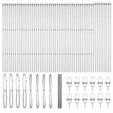Afrasteringspaal Zilver 100 x 1,4 m (50 mm gaas) Staal