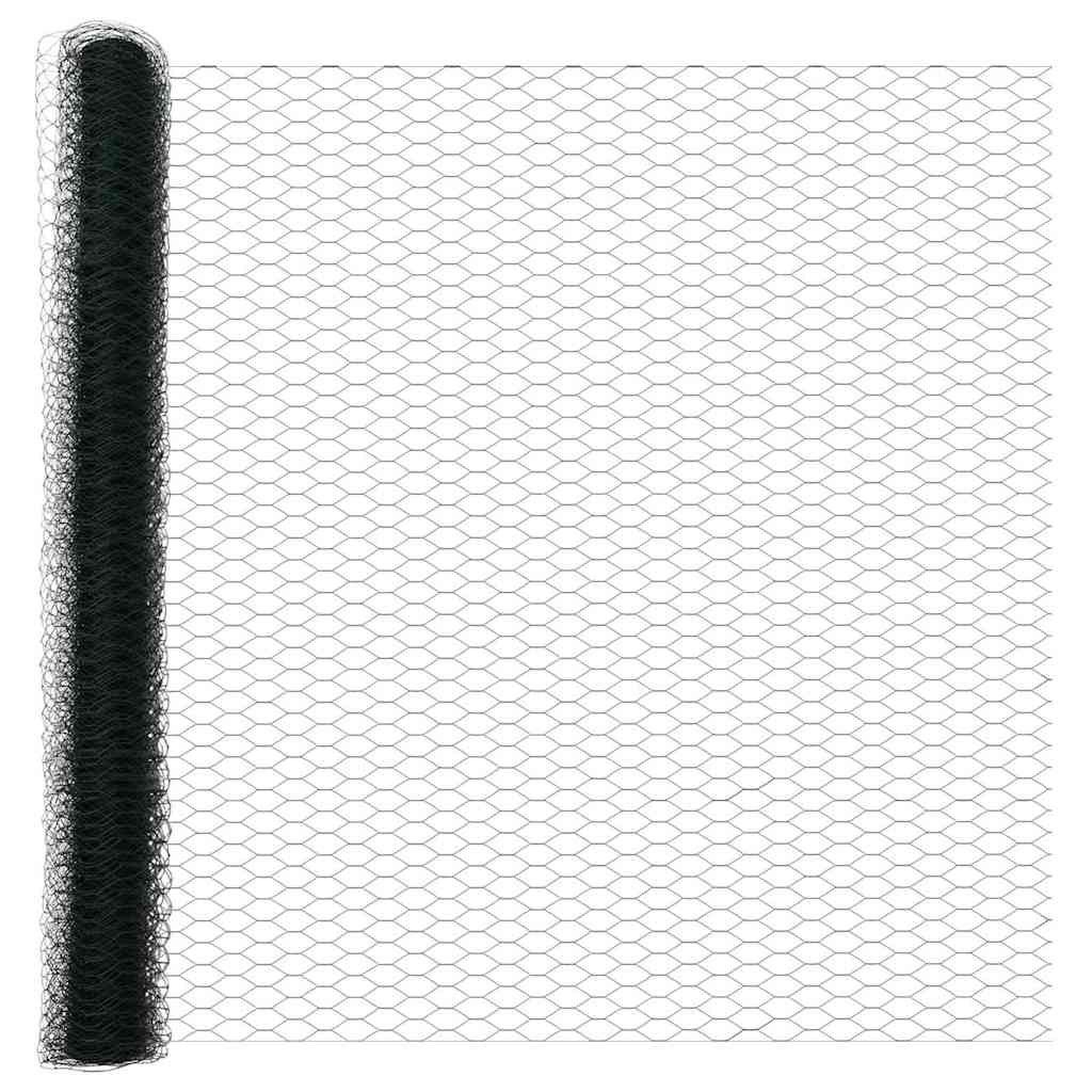 Afrasteringspaal Groen 10 x 1,6 m (36 mm gaas) Staal en PVC