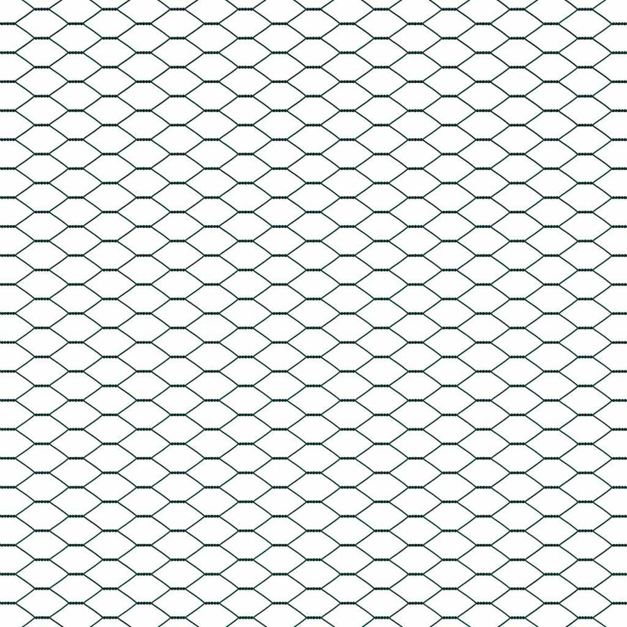 Afrasteringspaal Groen 100 x 0,4 m (13 mm gaas) Staal en PVC