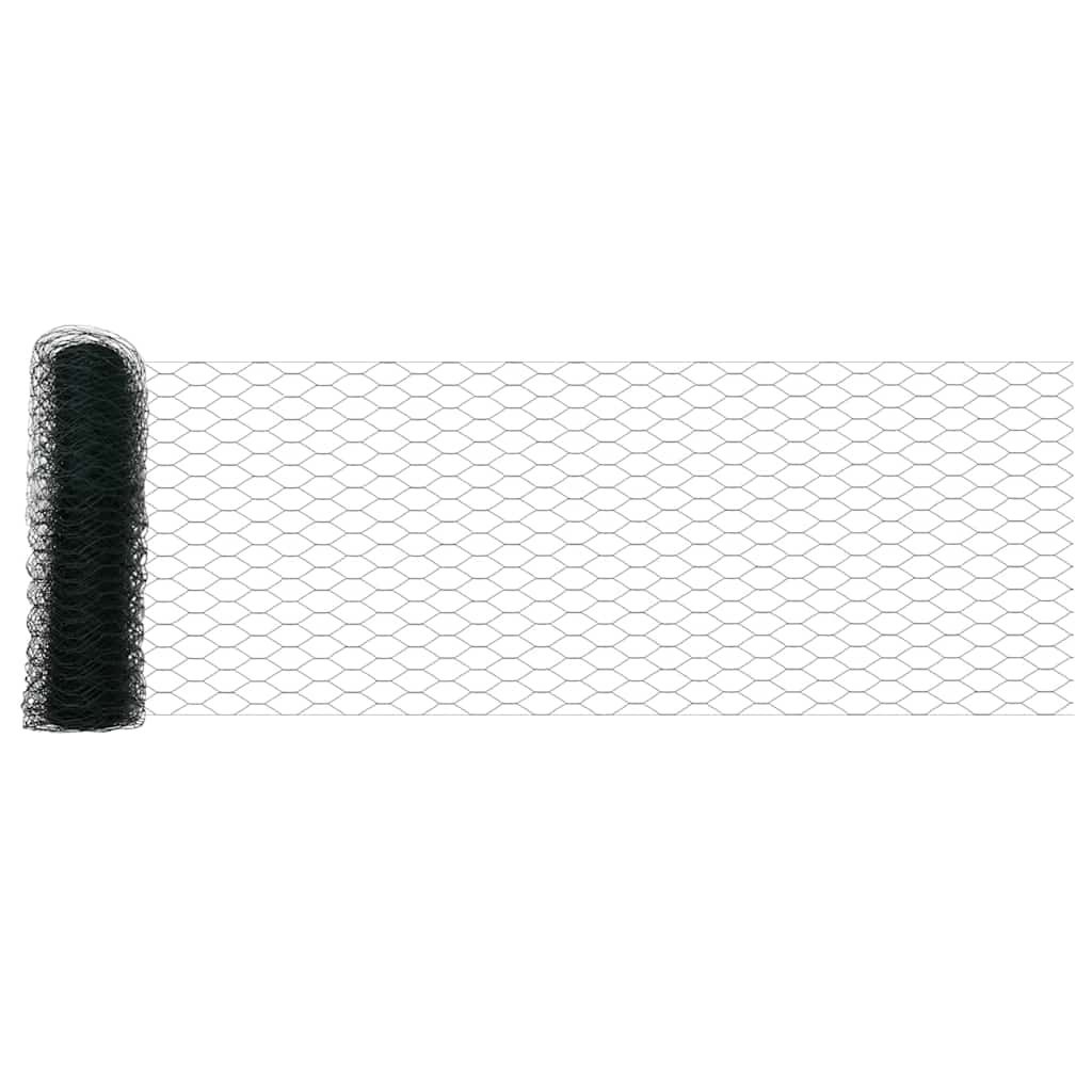 Afrasteringspaal Groen 100 x 0,5 m (36 mm gaas) Staal en PVC