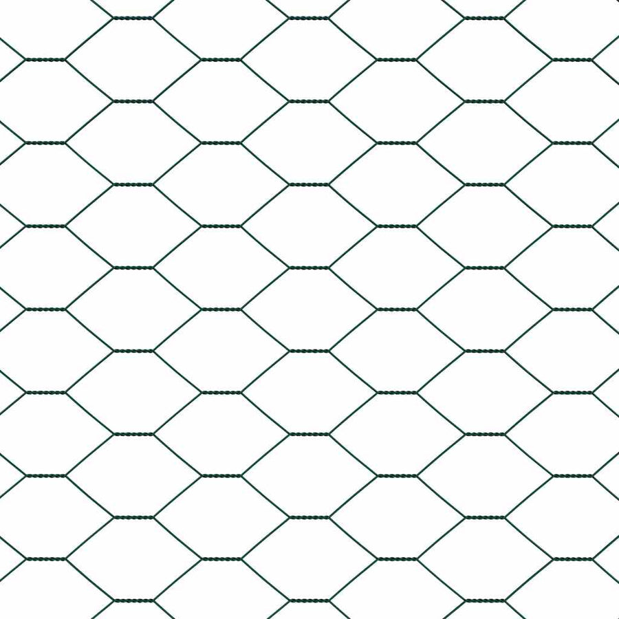 Afrasteringspaal Groen 100 x 0,6 m (36 mm gaas) Staal en PVC
