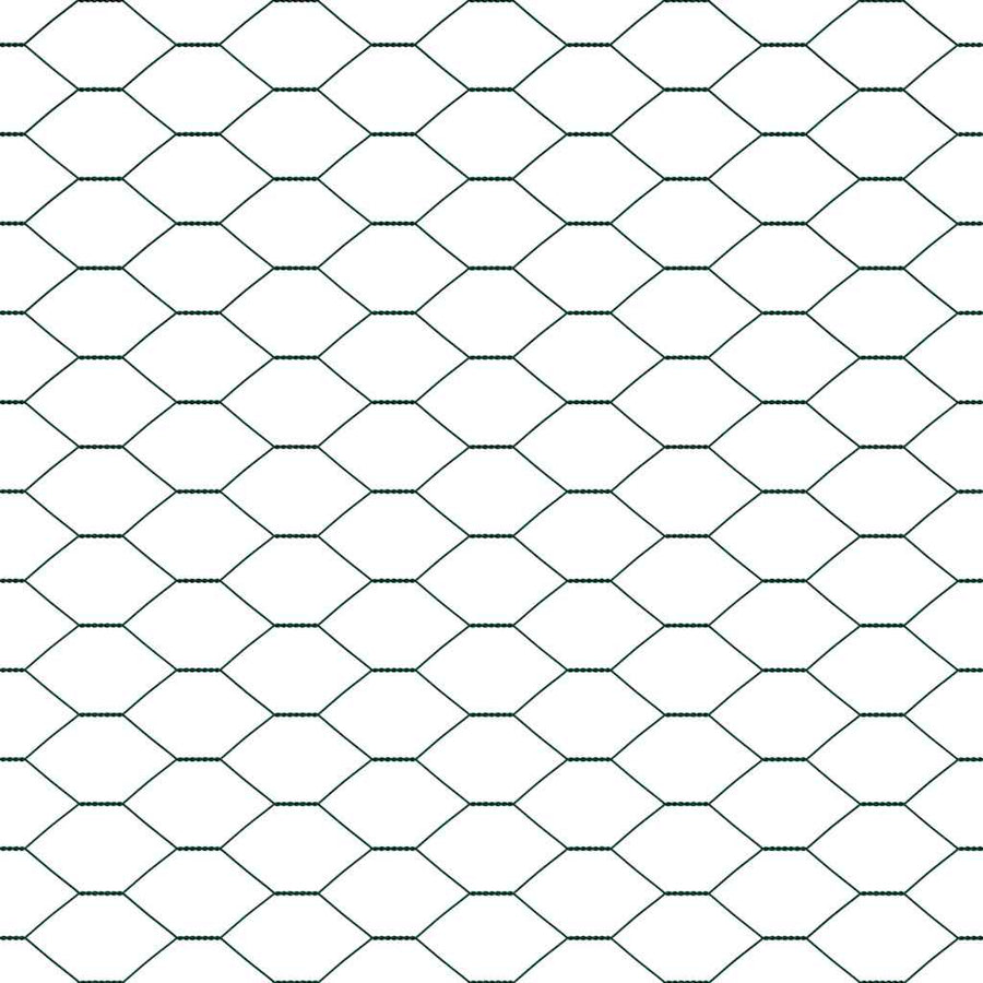 Afrasteringspaal Groen 100 x 1,4 m (25 mm gaas) Staal en PVC