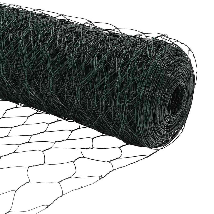 Afrasteringspaal Groen 100 x 1,6 m (36 mm gaas) Staal en PVC