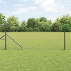 Afrasteringspaal 250 cm staal PVC grijs
