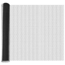 Afrasteringspaal Grijs 25 x 1,4 m (25 mm gaas) Staal en PVC
