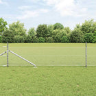 Draadhek 10x0,5 m zilver met palen