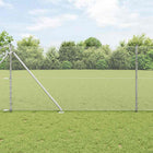 Afrasteringspaal staal 1000x3.2x140 cm zilver