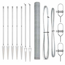 Afrasteringspaal Zilver 10 x 1,5 m (25 mm gaas) Staal