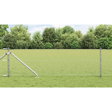 Afrasteringspaal Zilver 25 x 0,6 m (25 mm gaas) Staal