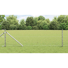 Afrasteringspaal Zilver 25 x 0,6 m (50 mm gaas) Staal