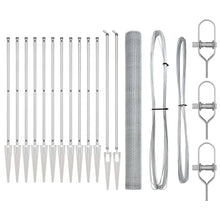 Afrasteringspaal Zilver 25 x 1,6 m (13 mm gaas) Staal