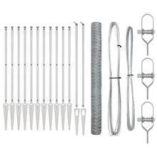 Afrasteringspaal Zilver 25 x 1,6 m (36 mm gaas) Staal