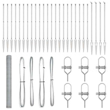 Afrasteringspaal Zilver 50 x 1,6 m (13 mm gaas) Staal