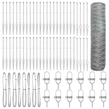 Afrasteringspaal Zilver 100 x 0,5 m (36 mm gaas) Staal