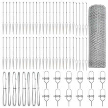 Afrasteringspaal Zilver 100 x 1,2 m (25 mm gaas) Staal