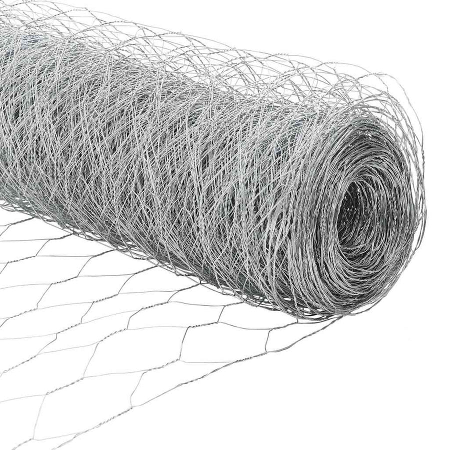 Afrasteringspaal Zilver 100 x 1,2 m (36 mm gaas) Staal
