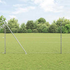 Afrasteringspaal 100 cm staal zilver