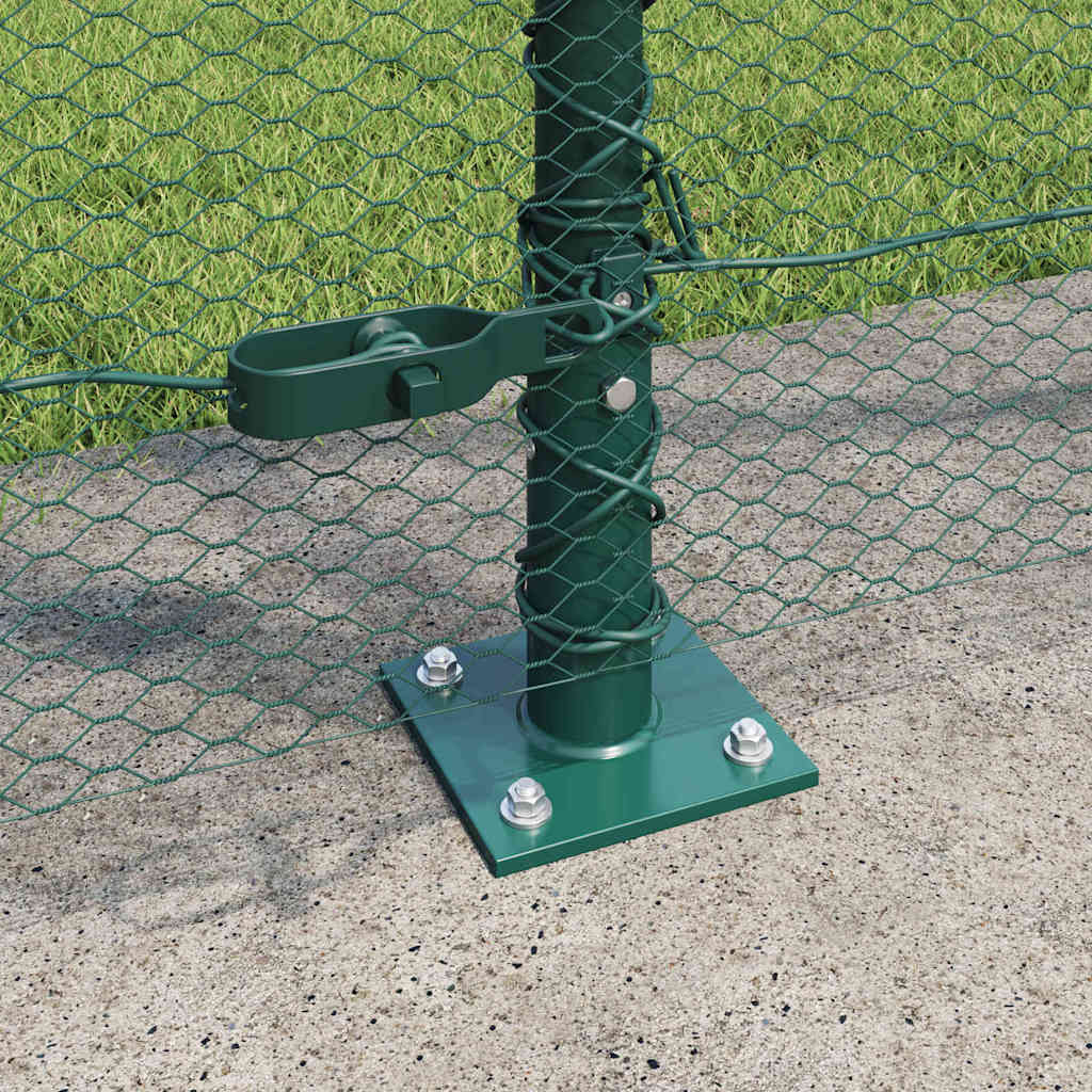 Afrasteringspaal Groen 10 x 1,4 m (13 mm gaas) Staal en PVC