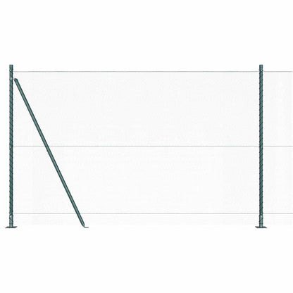 Afrasteringspaal Groen 10 x 1,4 m (13 mm gaas) Staal en PVC