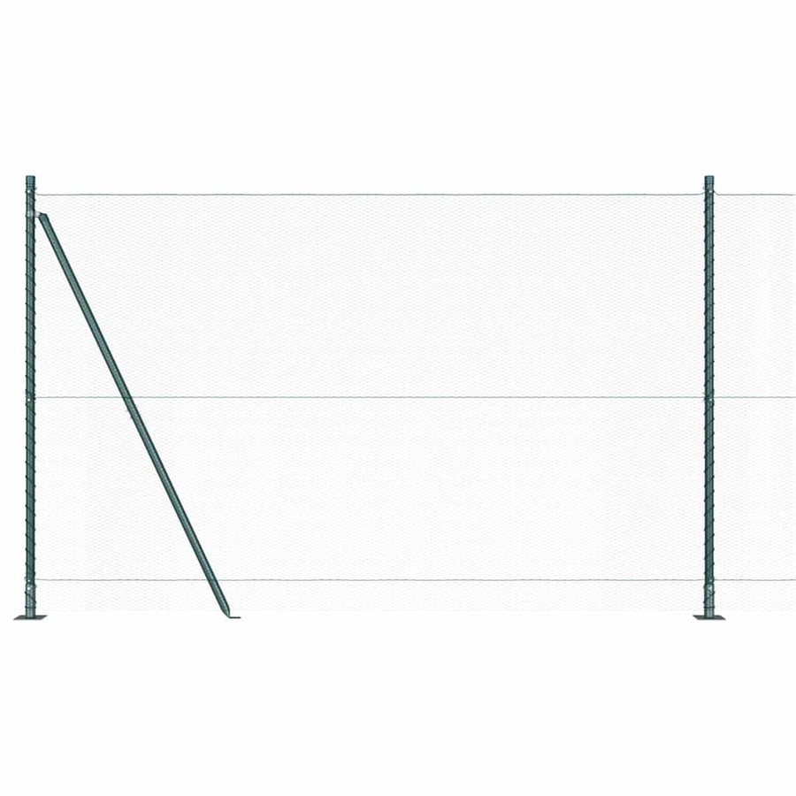 Afrasteringspaal Groen 10 x 1,5 m (13 mm gaas) Staal en PVC