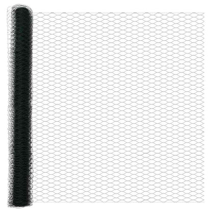 Afrasteringspaal Groen 10 x 1,5 m (36 mm gaas) Staal en PVC