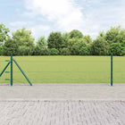 Afrasteringspaal groen 250x4 cm staal PVC