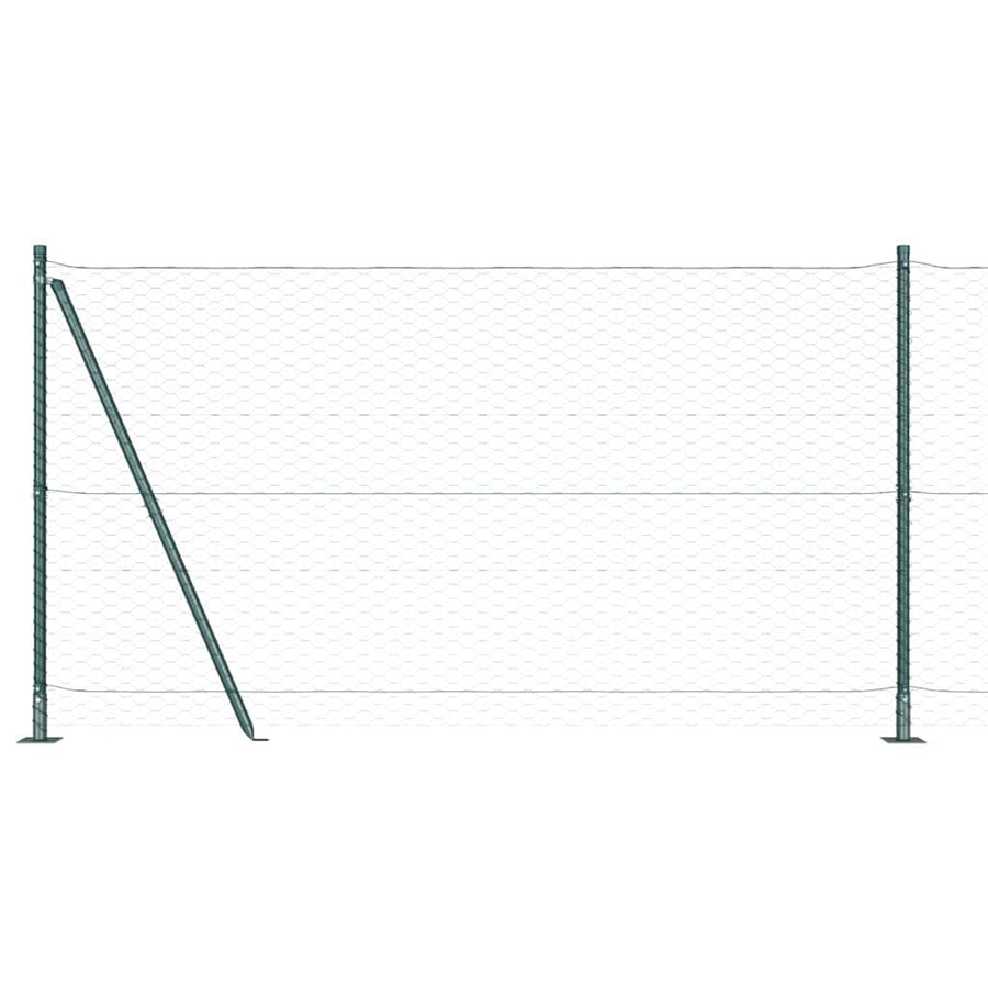Afrasteringspaal Groen 25 x 1,2 m (36 mm gaas) Staal