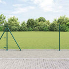 Afrasteringspaal groen 100 cm staal PVC