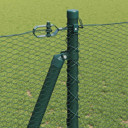 Afrasteringspaal Groen 50 x 1,2 m (13 mm gaas) Staal en PVC
