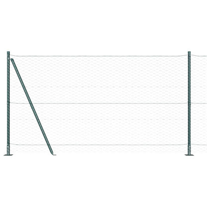 Afrasteringspaal Groen 50 x 1,2 m (36 mm gaas) Staal en PVC