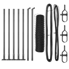 Afrasteringspaal Grijs 10 x 0,4 m (50 mm mesh) Staal en PVC