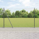 Fencing Post Grey 10 x 1.4 m (36 mm mesh) Steel and PVC