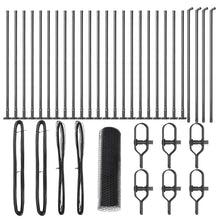 Afrasteringspaal Grijs 50 x 0,4 m (13 mm gaas) Staal en PVC