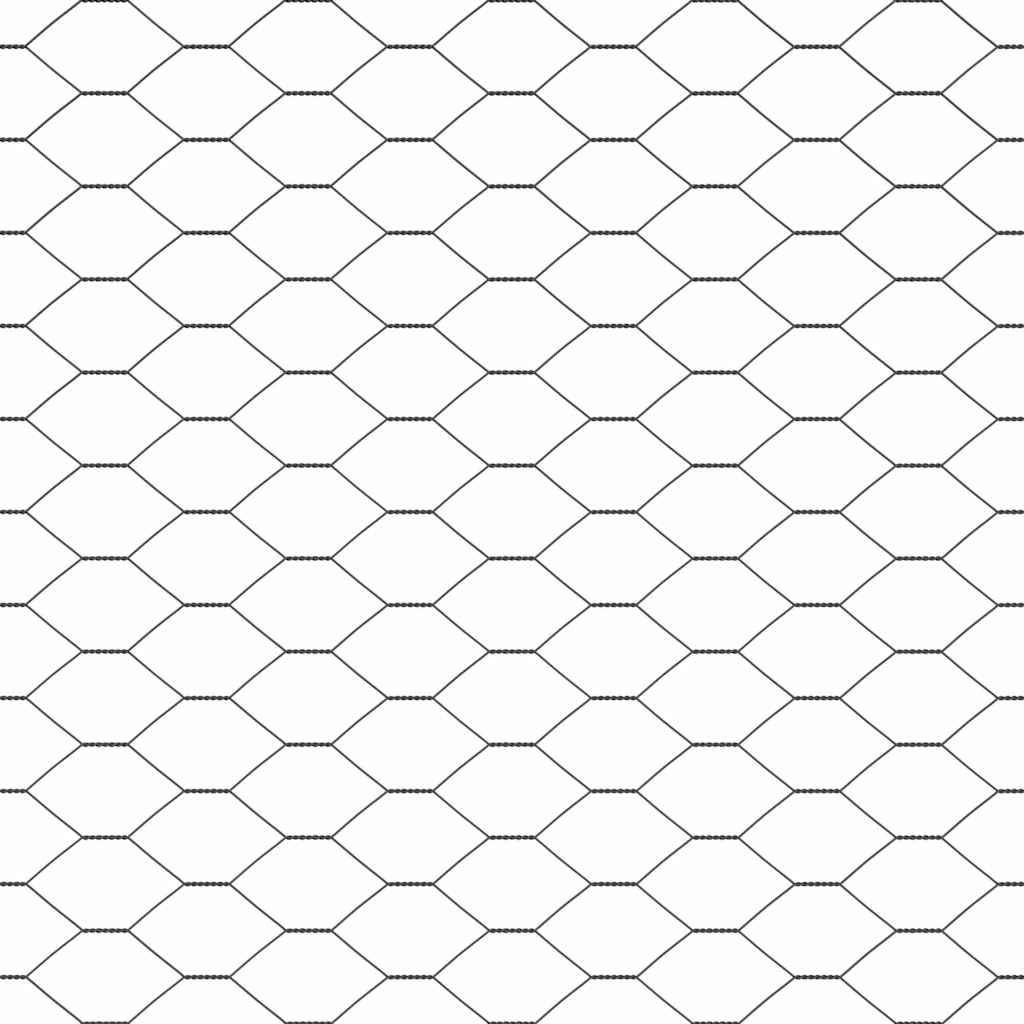 Afrasteringspaal Grijs 100 x 0,8 m (25 mm gaas) Staal en PVC