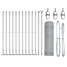 Afrasteringspaal Zilver 25 x 0,6 m (13 mm gaas) Staal