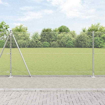 Afrasteringspaal Zilver 25 x 1,2 m (13 mm gaas) Staal