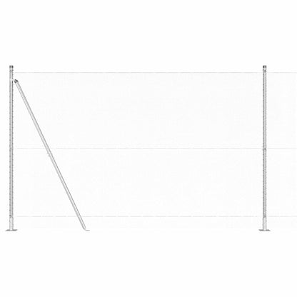 Afrasteringspaal Zilver 25 x 1,5 m (13 mm gaas) Staal