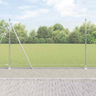 Afrasteringspaal 25 x 1,6 m staal zilver