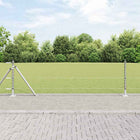 Afrasteringspaal 50 x 0,6 m staal zilver