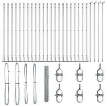 Afrasteringspaal Zilver 50 x 1,2 m (36 mm gaas) Staal